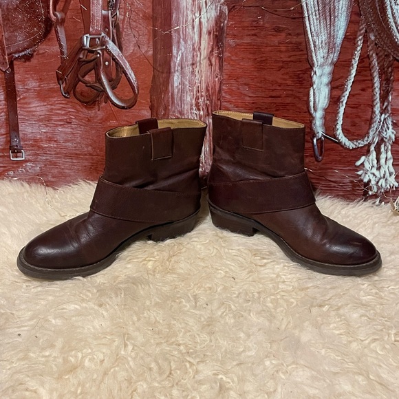 (5.5)Nine West leather boots - Picture 4 of 6